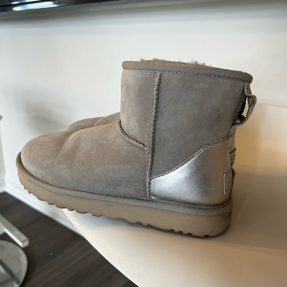 UGG grey and metallic silver